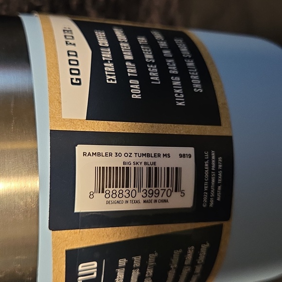 YETI Rambler 30 oz Tumbler - Sky Blue - Picture 5 of 8